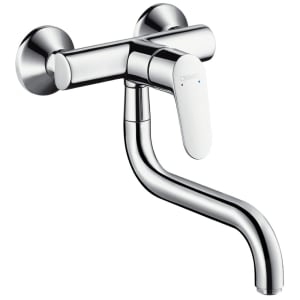 hansgrohe Focus M41 Einhebel-Küchenmischer, Wandmontage Lowspout, 1jet