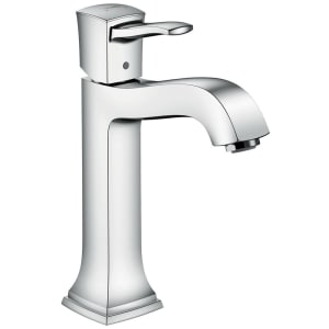 hansgrohe Metropol Classic Einhebel-Waschtischmischer 160 mit Hebelgriff und Ablaufgarnitur für Waschschüsseln