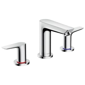 hansgrohe Talis E 3-Loch Waschtischarmatur mit Zugstangen-Ablaufgarnitur