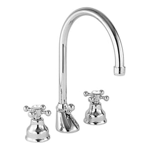 Herzbach ANAIS Waschtisch-Dreilochbatterie mit Ablaufgarnitur