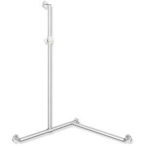HEWI System 900 Duschhandlauf mit verschiebbarer Brausehalterstange links, 125 x 8,8 cm