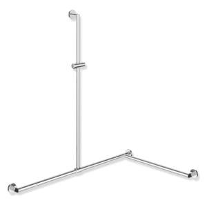 HEWI System 900 Duschhandlauf, 125 x 8,7 cm, Ausführung rechts