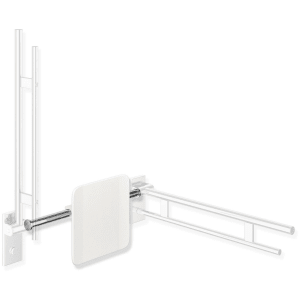 HEWI System 900 Rückenstütze Design A, Achsmaß 48,6 bis 58,6 cm