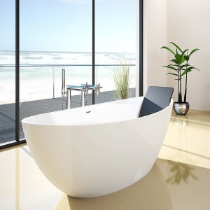 Hoesch Namur Oval-Badewanne 190 x 90 cm freistehend