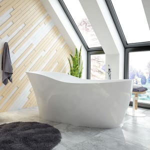 Hoesch Namur Lounge Oval-Badewanne 180 x 80 cm freistehend
