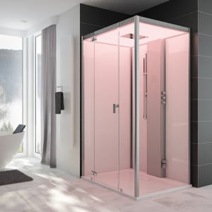 HOESCH SensePerience Dampfbad 140 x 100 cm für Ecke links, ohne Duschwanne