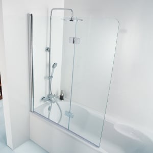 HSK Premium Softcube Badewannenaufsatz 2-teilig, Anschlag links