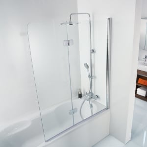 HSK Premium Softcube Badewannenaufsatz 2-teilig Anschlag rechts