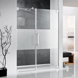 HSK K2 Drehtür und Nebenteil Sonderbreite Türanschlag rechts, mit Stangengriff