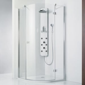 HSK Premium Softcube Runddusche 3-Teilig 80 x 80 x 200 cm Radius 55 cm, Anschlag rechts
