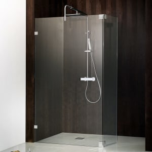 HSK Walk In Atelier Pur Glaselement bis 100 cm, mit einem schwenkbaren Seitenteil