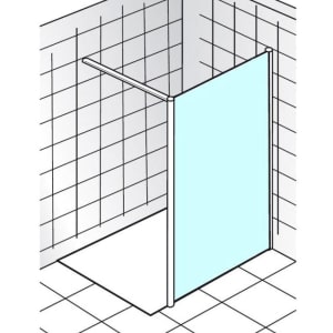 HSK Walk-In Easy Frontelement Sondermaß Anschlag rechts
