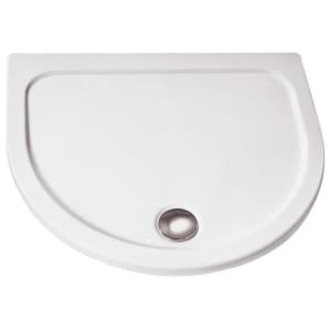 HSK Halbkreis Acryl-Duschwanne super-flach 110 x 90 cm mit AntiSlip