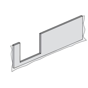 HSK Frontschürze für Dobla Duschwanne 170 cm Einstieg links