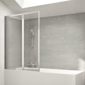 HÜPPE Combinett 2 Badewannenabtrennung 2-teilig Kunstglas 100 cm