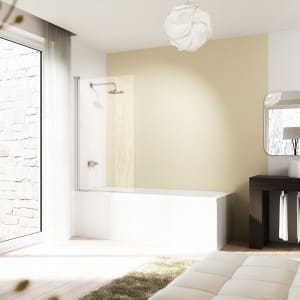 HÜPPE Design elegance Badewannenabtrennung 1-teilig, 75 cm