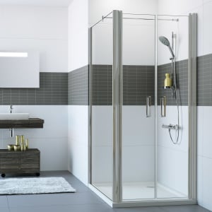 HÜPPE Classics 2 Pendeltür für Seitenwand 80 x 190 cm, Glas ohne Anti-Plaque