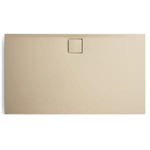 HÜPPE EasyFlat 4-Eck Duschwanne 140 x 80 cm, Ablauf an langer Seite