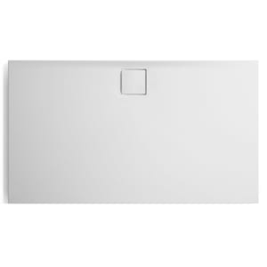 HÜPPE EasyFlat 4-Eck Duschwanne 140 x 80 cm, Ablauf an langer Seite