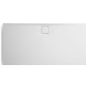 HÜPPE EasyFlat 4-Eck Duschwanne 160 x 80 cm, Ablauf an langer Seite