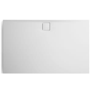 HÜPPE EasyFlat 4-Eck Duschwanne 160 x 100 cm, Ablauf an langer Seite