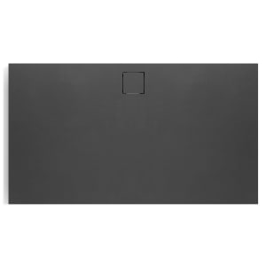 HÜPPE EasyFlat 4-Eck Duschwanne 160 x 90 cm, Ablauf an langer Seite