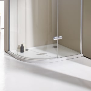 HÜPPE Purano Viertelkreisduschwanne 80 x 100 cm