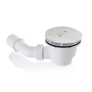 HÜPPE EasyStep Ablaufgarnitur und Ablaufkappe rund, Aufbauhöhe 9 cm