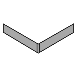 HÜPPE Purano Schürze für Duschwanne 90 x 90 cm