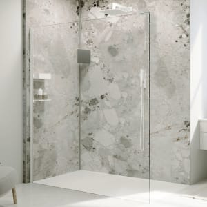 HÜPPE Select+ Walk-In Seitenwand alleinstehend 8 mm, 100 x 200 cm, mit Querbügel