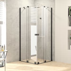 HÜPPE Xtensa pure 4-Eck Gleittüreckeinstieg 2-teilig 75 cm, Rechtsbefestigung