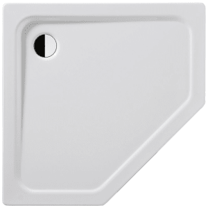 Kaldewei Cornezza 670-1 Fünfeck-Duschwanne 90 x 90 x 2,5 cm mit Antislip