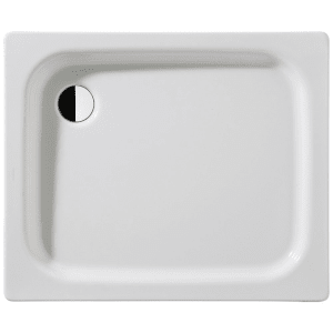 Kaldewei Duschplan 421-2 Duschwanne 100 x 120 x 6,5 cm mit Wannenträger