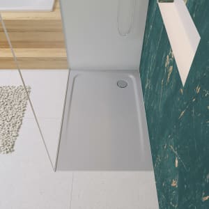 Kaldewei SUPERPLAN CLASSIC 387-5 Duschwanne 75 x 90 cm mit Secure Plus, inkl. Wannenträger extraflach