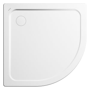 Kaldewei Arrondo 880-2 Viertelkreis-Duschwanne 90 x 90 x 6,5 cm mit Wannenträger und angeformter Verkleidung