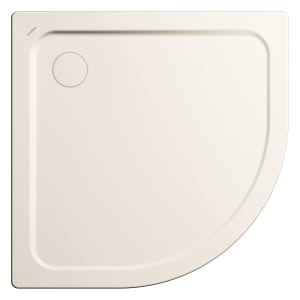 Kaldewei Arrondo 880-2 Viertelkreis-Duschwanne 90 x 90 x 6,5 cm mit Wannenträger und angeformter Verkleidung
