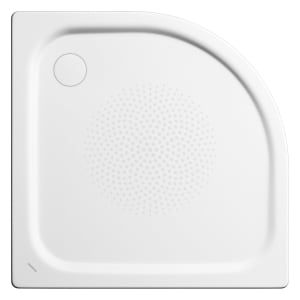 Kaldewei Zirkon 600-2 Viertelkreis-Duschwanne 80 x 80 x 3,5 cm mit Wannenträger und Antislip