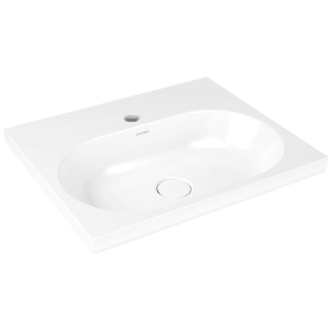 Kaldewei CENTRO Aufsatzwaschtisch 3055 mit 1 Hahnlochbohrung, 60 cm