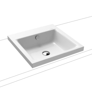 Kaldewei PURO Aufsatzwaschtisch 3153 ohne Hahnlochbohrung, 46 cm