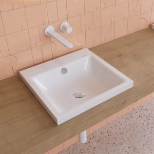 Kaldewei PURO Aufsatzwaschtisch 3153 ohne Hahnlochbohrung, 46 cm