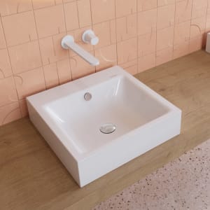 Kaldewei PURO Aufsatzwaschtisch 3156 ohne Hahnlochbohrung, 46 cm