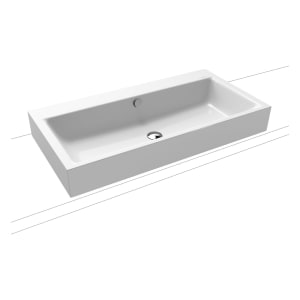 Kaldewei PURO Aufsatzwaschtisch 3158 ohne Hahnlochbohrung, 90 cm