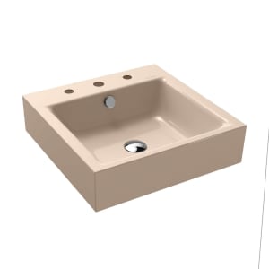 Kaldewei PURO Wandwaschtisch 3163 mit 3 Hahnlochbohrungen, 46 cm