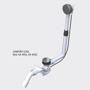 Kaldewei COMFORT LEVEL verlängert, Mod. KA 4002, Ab- und Überlaufgarnitur