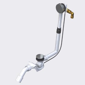 Kaldewei COMFORT LEVEL PLUS Standard, Mod. KA 4011, Ab- und Überlaufgarnitur mit Füllfunktion