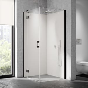 Kermi Dark Edition LIGA Drehtüre für Seitenwand 78 x 200 cm, Anschlag links