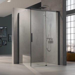 Kermi Dark Edition NICA Seitenwand 80 x 200 cm, Anschlag links