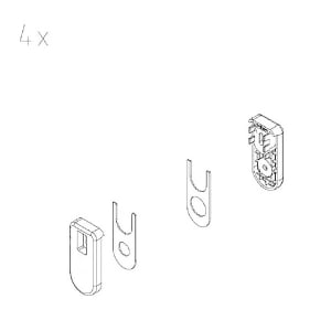 Kermi Halterung für die Laufrollen