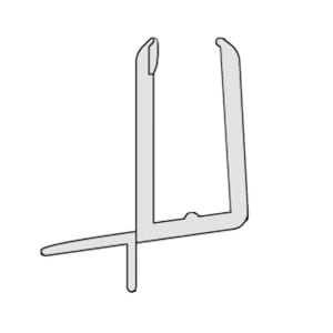 Kermi Ibiza 2000 Dichtleiste waagerecht 98,5 cm für Schwingtür