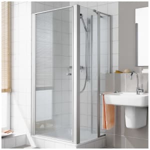 Kermi Ibiza 2000 Seitenwand geteilt beweglich 80 x 185 cm